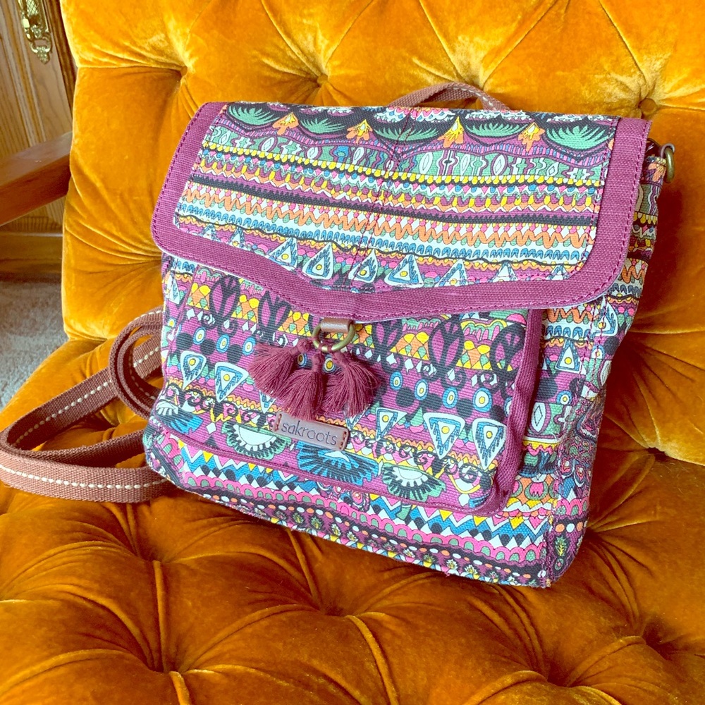 Sakroots convertible backpack/shoulder bag